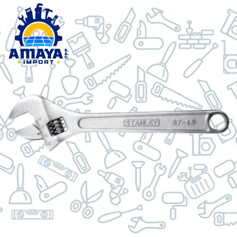 LLAVE AJUSTABLE CROMADA 6" 152MM STANLEY  87-431