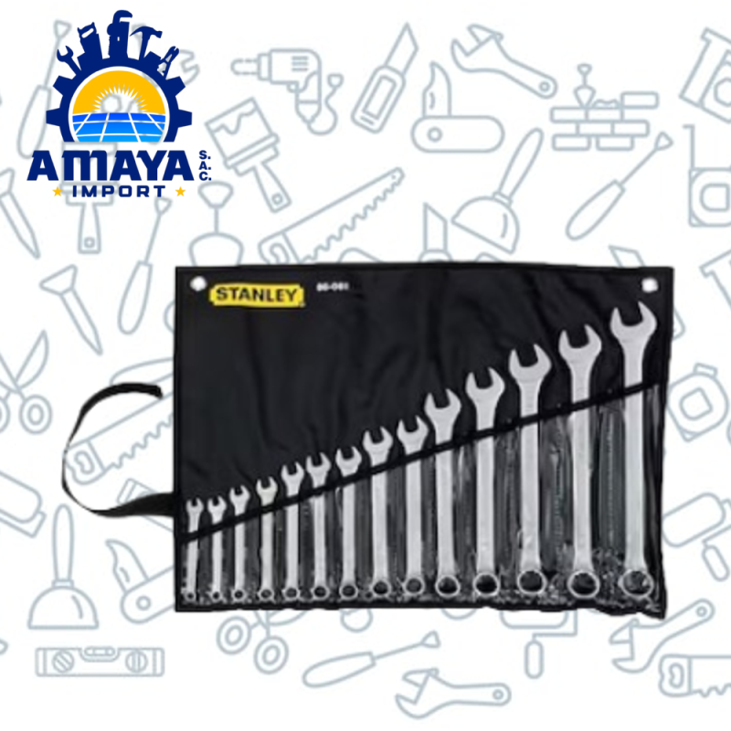 JUEGO DE LLAVES MIXTAS (7mm - 24mm) 14PCS STANLEY  86-081