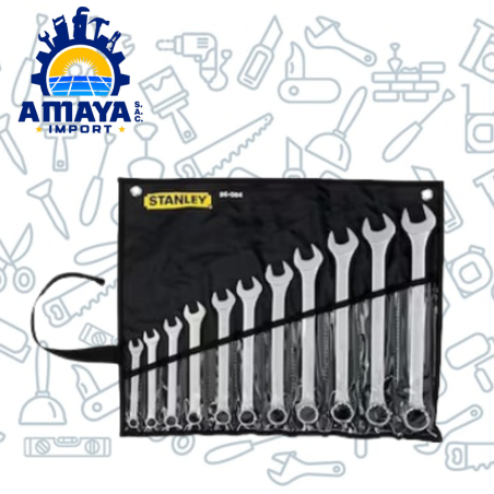 JUEGO DE LLAVES MIXTAS (3/8" - 1") 11PCS STANLEY  86-084
