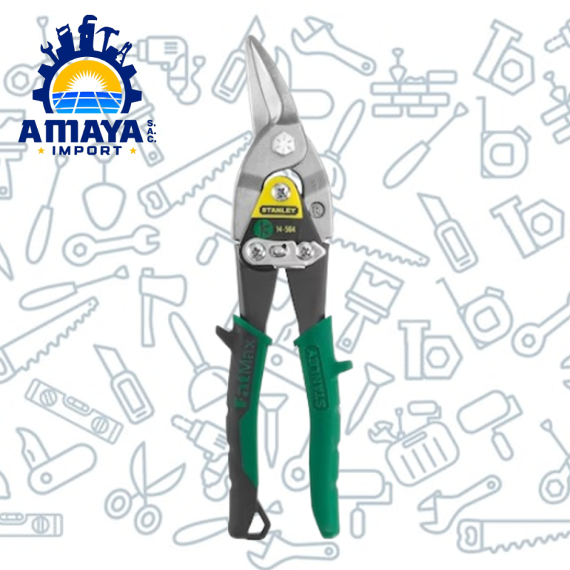 TIJERAS DE AVIACIÓN FATMAX CORTE DERECHO 12 1/2" 320mm STANLEY 14-564