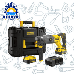 ROTOMARTILLO SDS-PLUS 20V FATMAX 2.0J 2 BAT. 4AH Y CARG. STANLEY SBH900M2K-B2