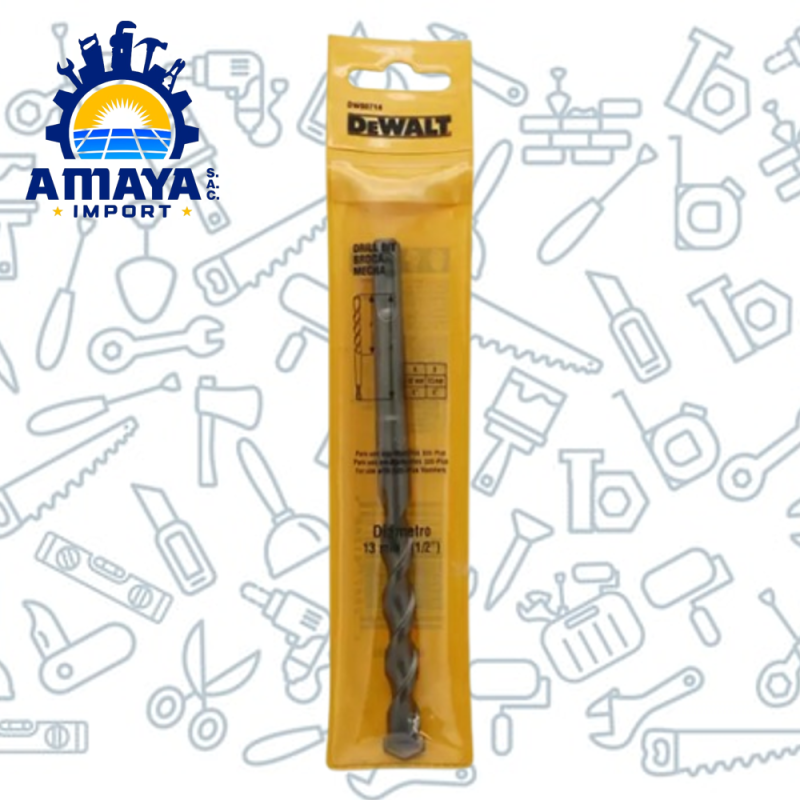 BROCA SDS PLUS 13X100MM (1/2" X 4" X 6") DEWALT DW00714