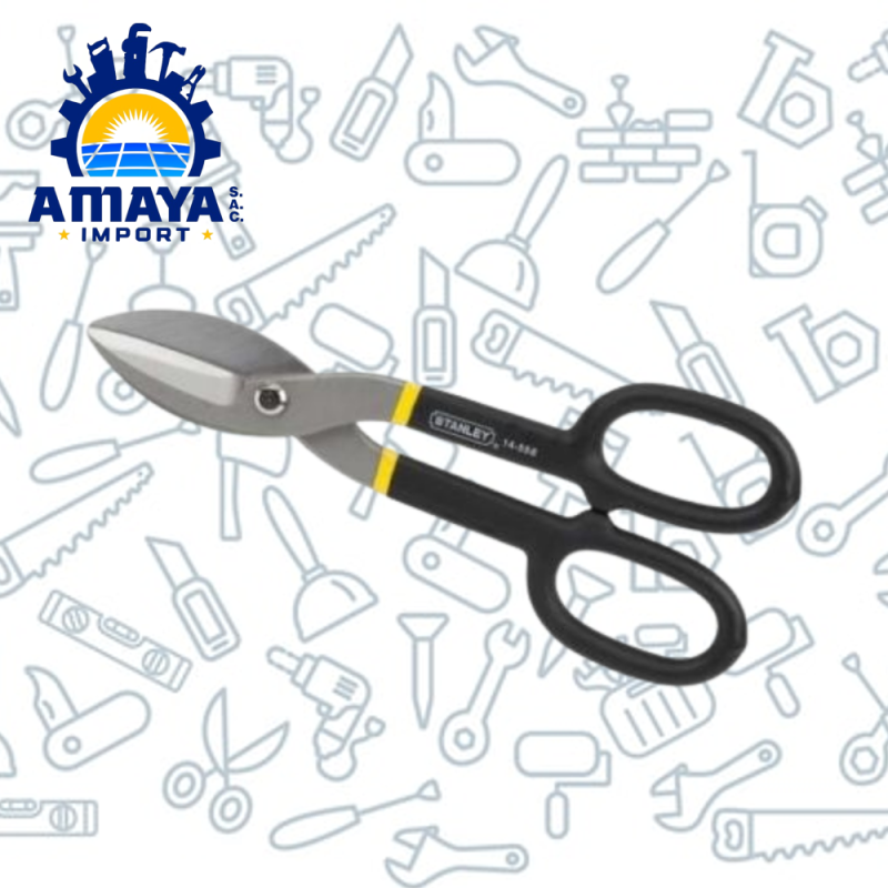 TIJERA HOJALATERO MANGO FORRADO 12" STANLEY 14-558