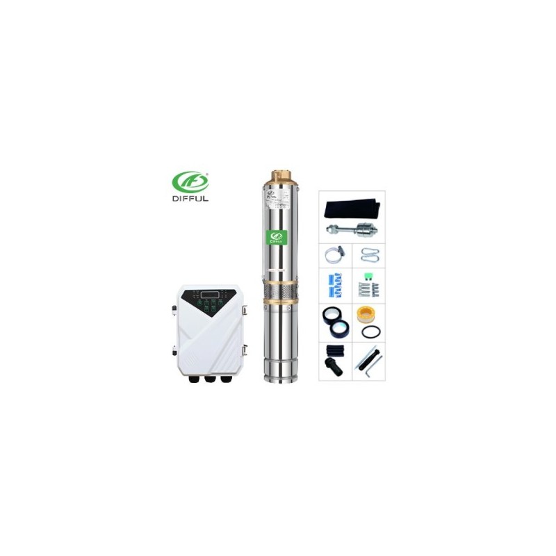 BOMBA SOLAR DC 2HP 1500W DIFFUL