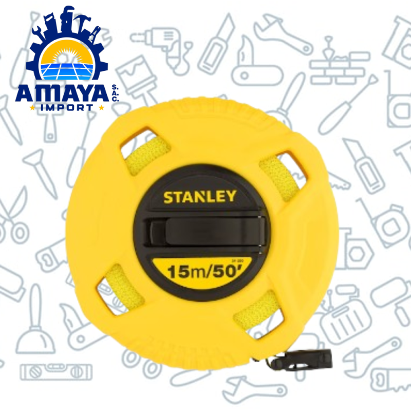 CINTA LARGA DE FIBRA DE VIDRIO 15M 50' STANLEY  34-260
