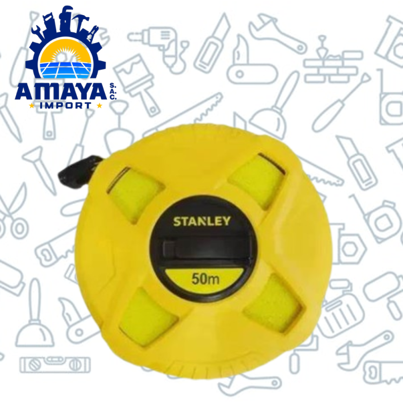 CINTA LARGA DE FIBRA DE VIDRIO 50M 165' STANLEY  34-263