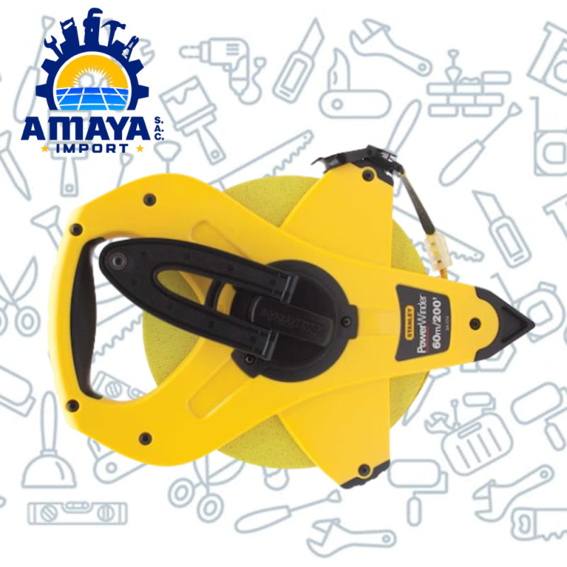 CINTA LARGA DE FIBRA DE VIDRIO 60M 200' STANLEY  34-774