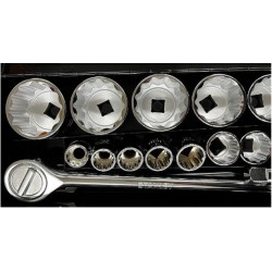 JGO DADOS 21PZS ENC 3/4" 7/8" - 2 3/8" 87-557  STANLEY